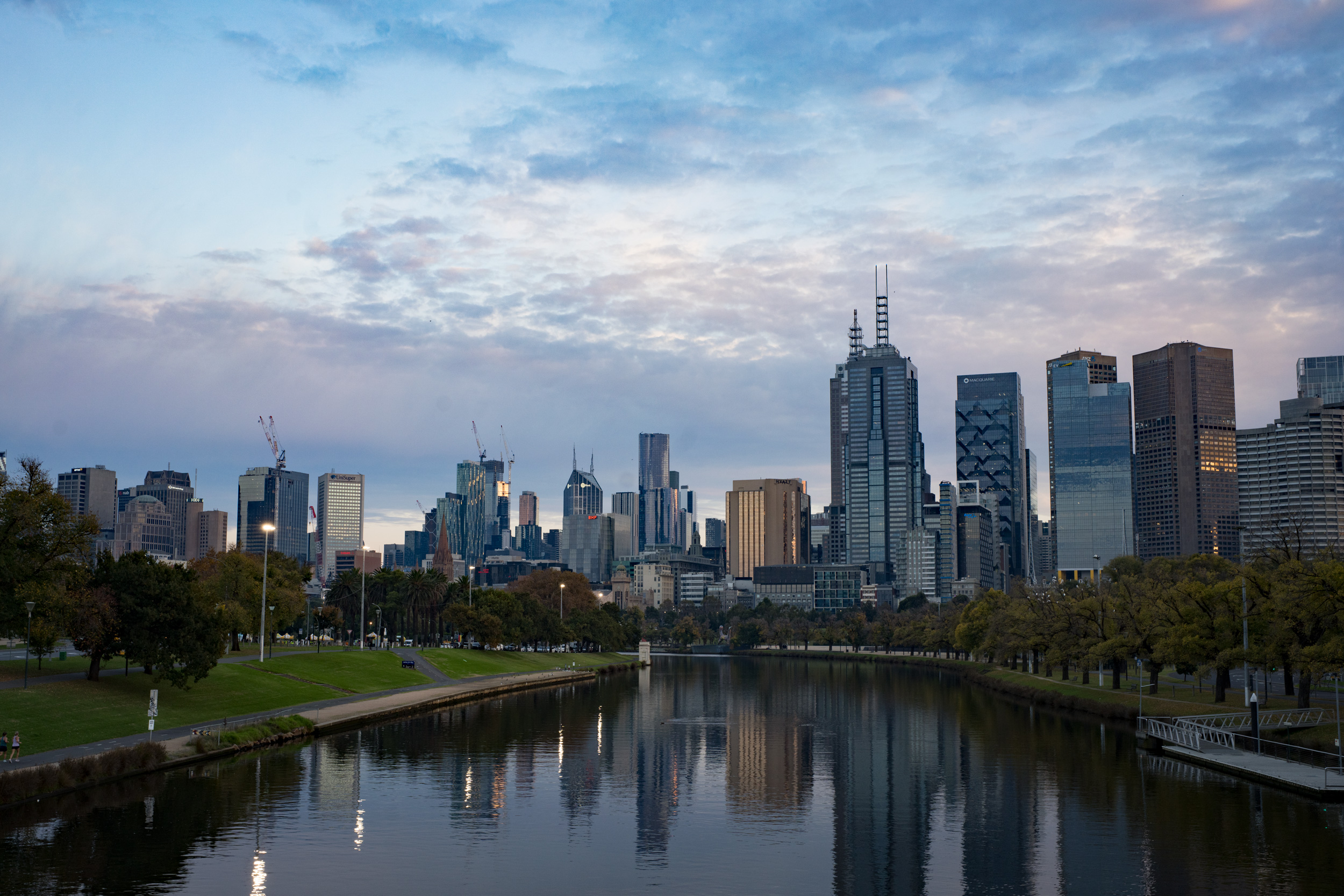 Melbourne in the dawn's early light