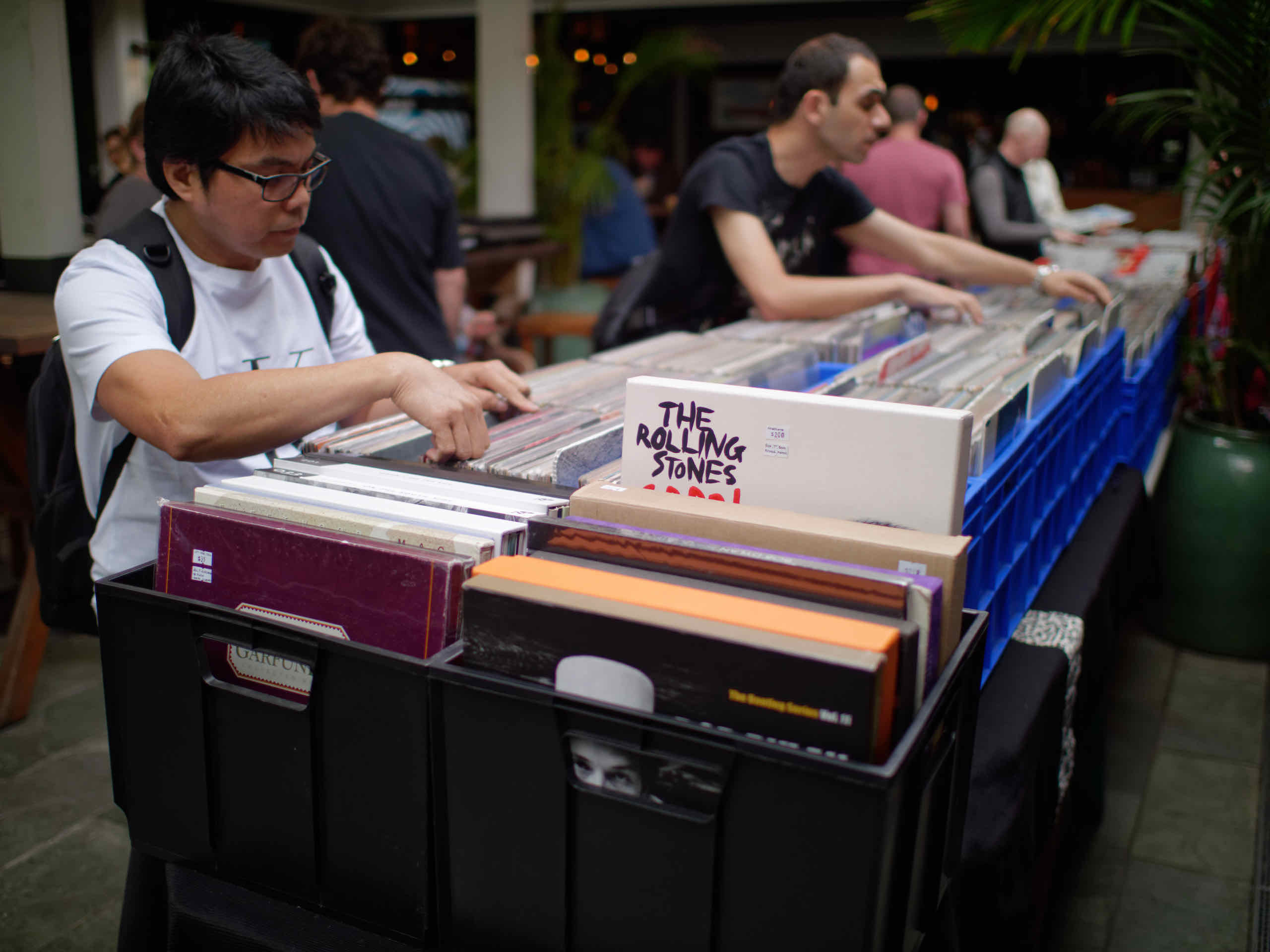 Newtown Record Fair with the Voigtländer Nokton 17.5mm/1:0.95 and Panasonic GX9