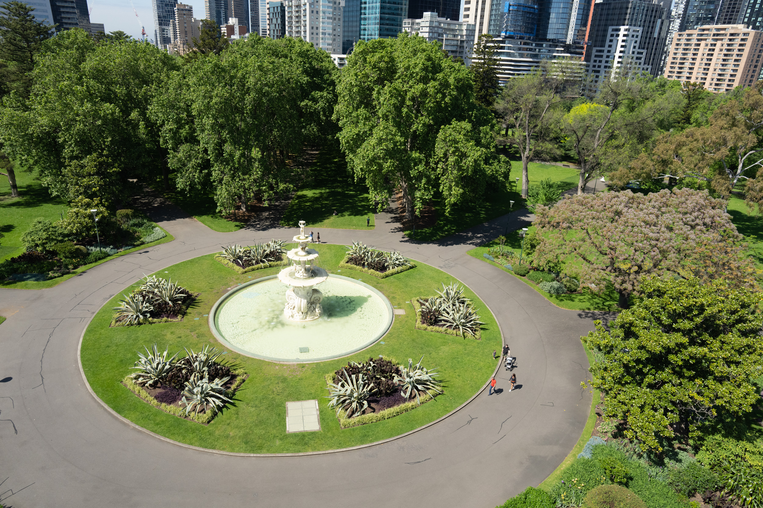 Green space on the edge of the city centre