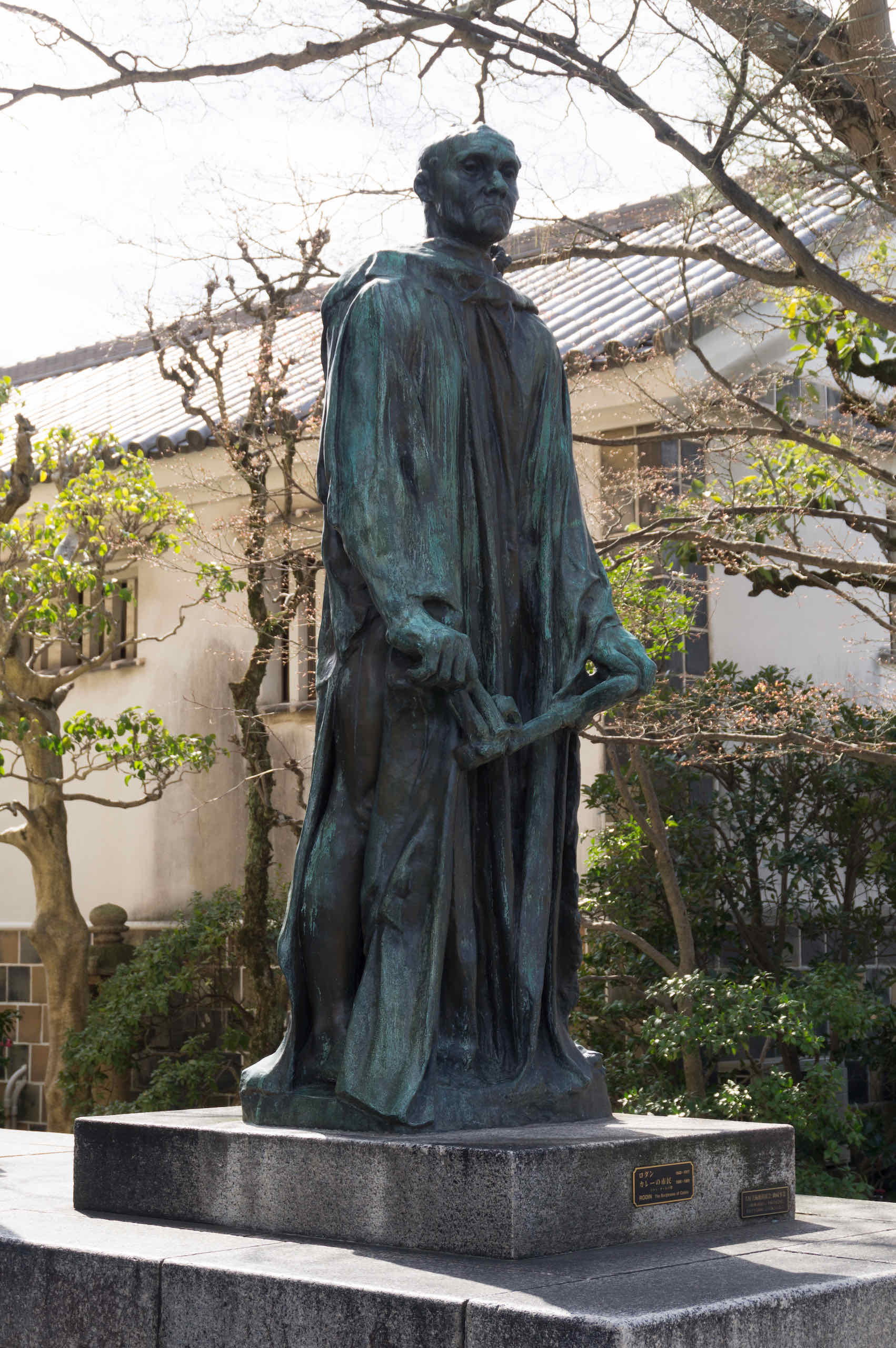 statue of the burgesses of calais (rodin)