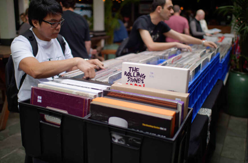 Newtown Record Fair with the Voigtländer Nokton 17.5mm/1:0.95 and Panasonic GX9